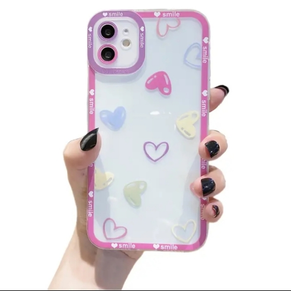 Brand new Apple IPhone 13 Pro Max Love heart 🩷🩵💜 Silicone Phone case - Picture 6 of 6